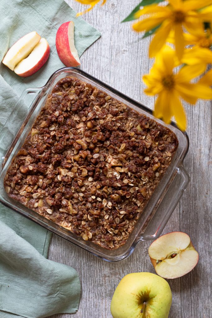 Apple Cinnamon Streusel Baked Oatmeal — Audra's Appetite