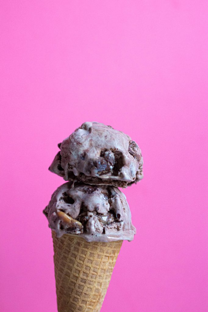 Double Chocolate Caramel Chunk No Churn Ice Cream — Audra's Appetite