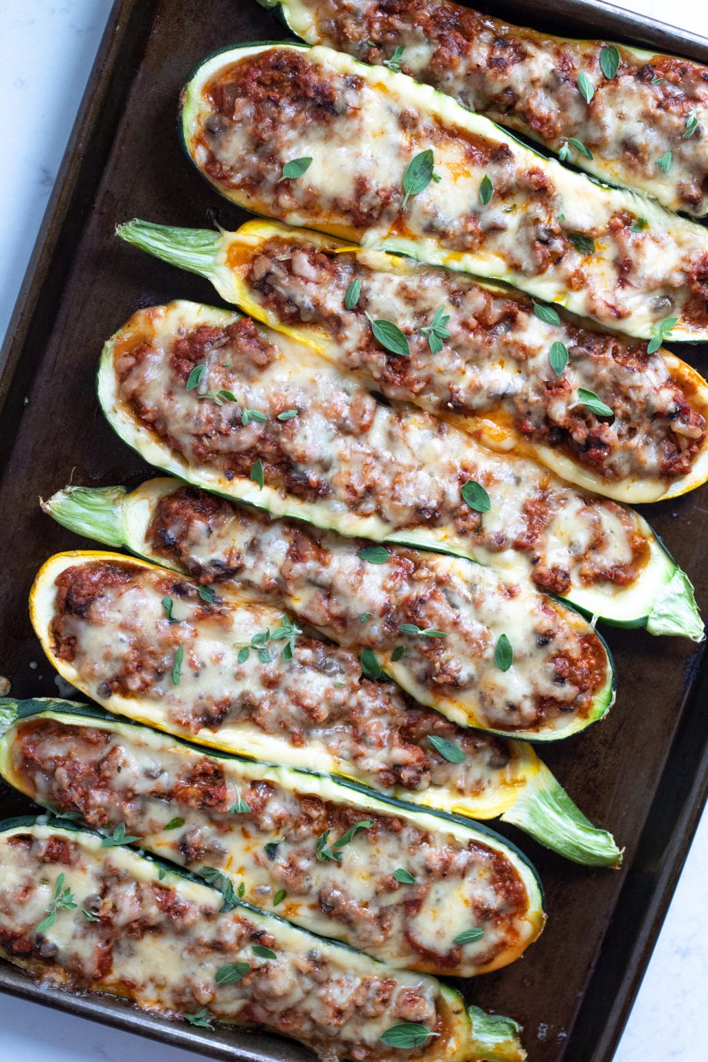 Pizza Stuffed Zucchini — Audra's Appetite