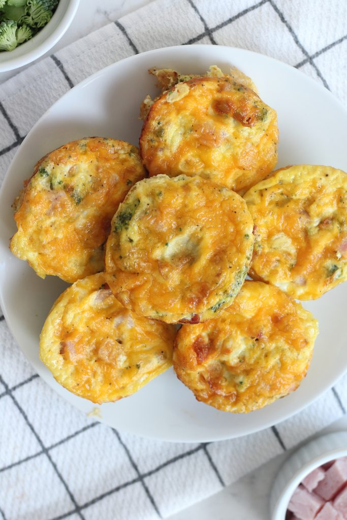 Broccoli Cheddar Ham Egg Muffins — Audra's Appetite