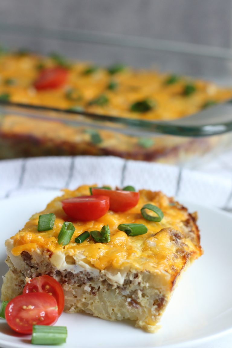 Sausage Hash Brown Breakfast Casserole — Audra's Appetite